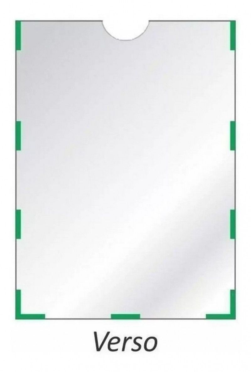 EXPOSITOR A4 VERTICAL FRONTAL CRISTAL MAXCRIL - REF. 10090013 - 1 UNIDADE