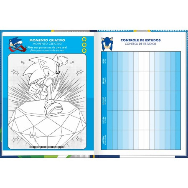 AGENDA COSTURADA PERMANENTE SONIC 2D M4 TILIBRA - REF. 347825 - PACOTE COM 5 UNIDADES
