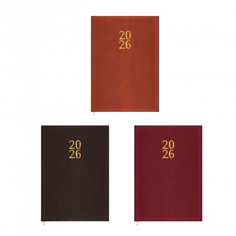 AGENDA COSTURADA TORINO M5 CORES TILIBRA 2026 - REF. 347728 - PACOTE COM 4 UNIDADES SORTIDAS