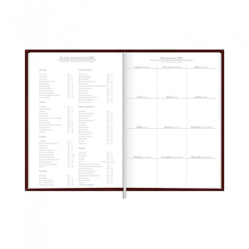 AGENDA COSTURADA TORINO M5 CORES TILIBRA 2026 - REF. 347728 - PACOTE COM 4 UNIDADES SORTIDAS