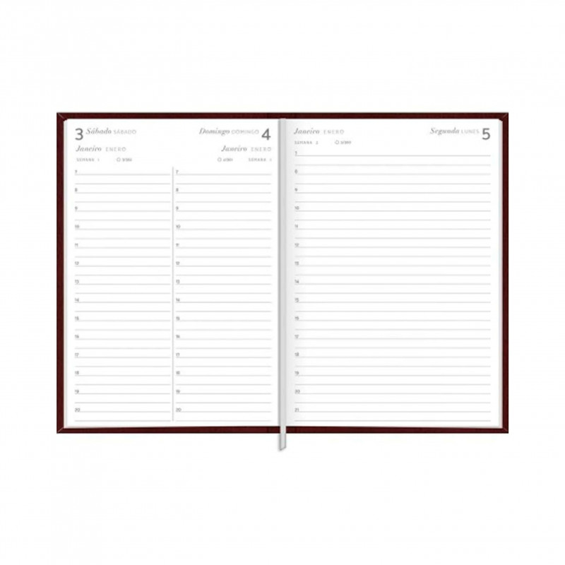 AGENDA COSTURADA TORINO M5 CORES TILIBRA 2026 - REF. 347728 - PACOTE COM 4 UNIDADES SORTIDAS