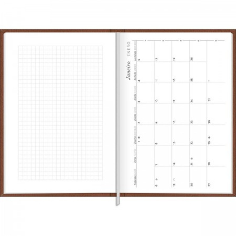 AGENDA COSTURADA TORINO M5 CORES TILIBRA 2026 - REF. 347728 - PACOTE COM 4 UNIDADES SORTIDAS
