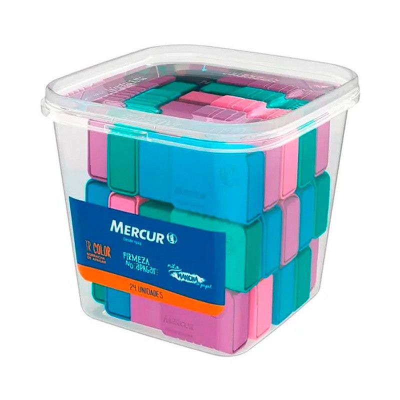 BORRACHA TR COLOR MERCUR - REF. B01010601071 - POTE COM 24 UNIDADES