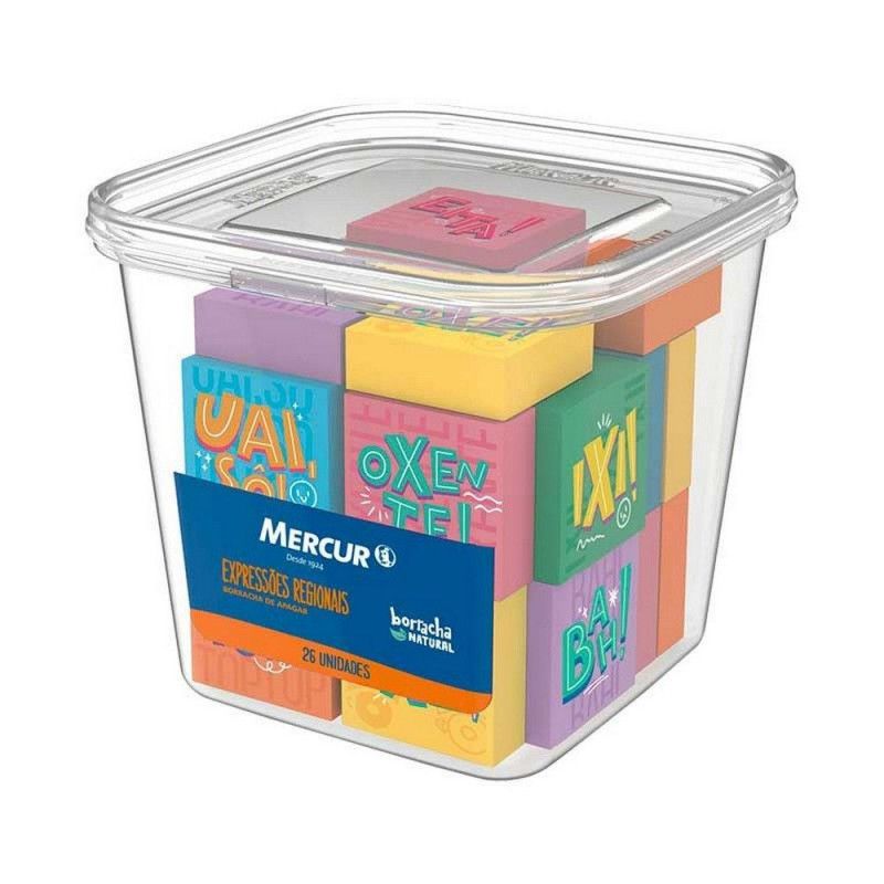 BORRACHA EXPRESSOES REGIONAIS MERCUR - REF. B01010601112 - PACOTE COM 26 UNIDADES