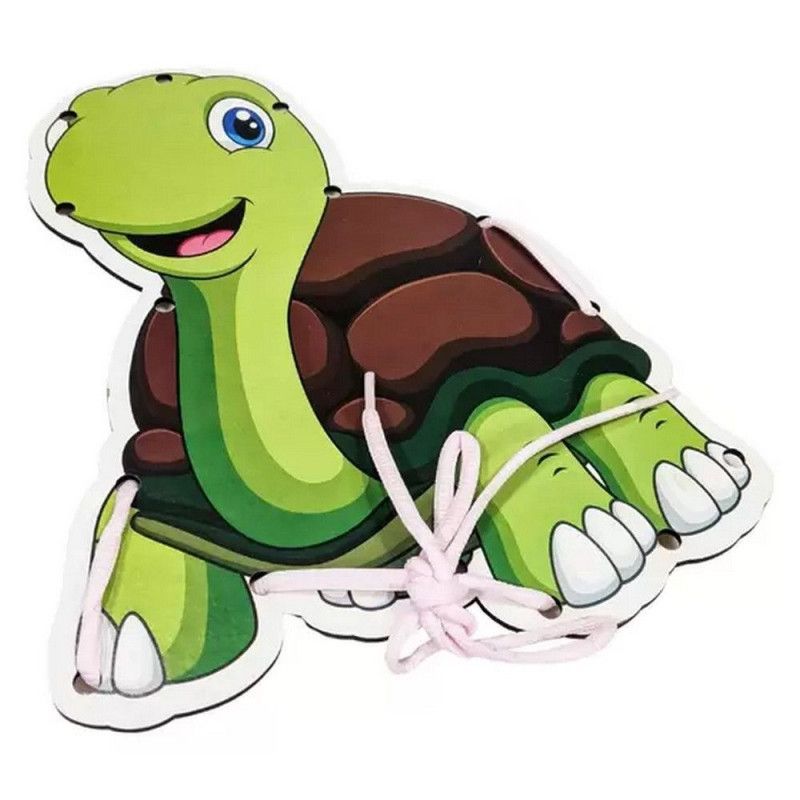 ALINHAVOS TARTARUGA MDF PAPER TOY - REF. ALV004 - 1 UNIDADE