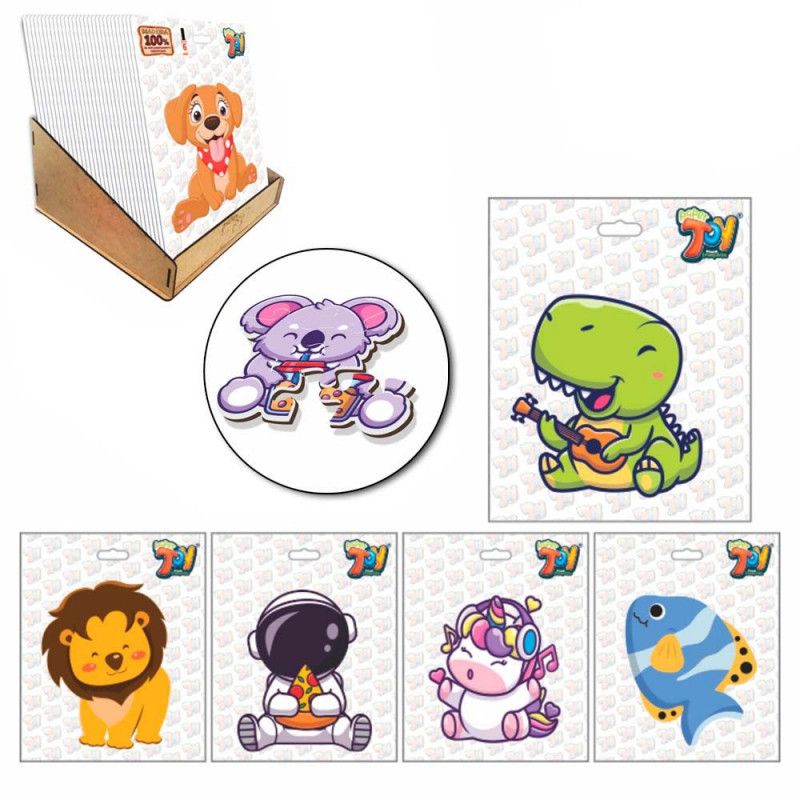 QUEBRA CABECA ANIMAIS SORTIDO 3MM PAPER TOY - REF. QCFUS012 - 1 UNIDADE