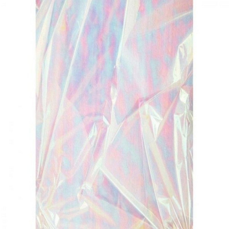 FOLHA TRANSPARENTE 70x90 CM NACARADO - REF. 002139 - PACOTE COM 25 UNIDADES