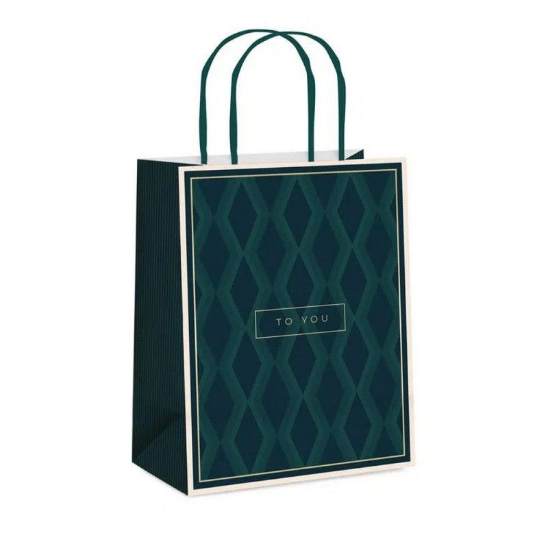 SACOLA DE PAPEL JAMES P 21,5x15x8 - REF. 14001484 - PACOTE COM 10 UNIDADES