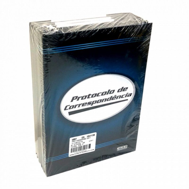 LIVRO PROTOCOLO CORRESPONDENCIA 52 FOLHAS SAO DOMINGOS - REF. 5888 / 10021 - PACOTE COM 10 UNIDADES