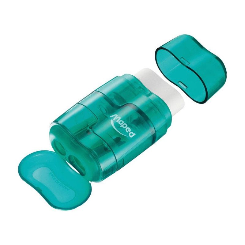 APONTADOR BORRACHA 2F. CONNECT TRANSLUCIDO - 049211 - CAIXA COM 20 UNIDADES