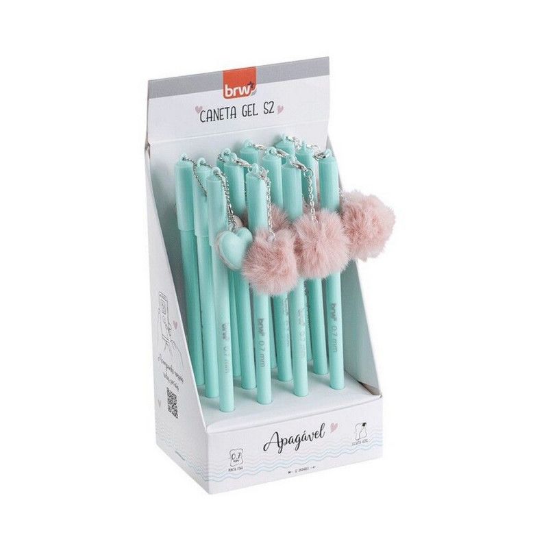 CANETA ESFEROGRAFICA GEL 0.7 APAGAVEL S2 BRW - REF. CA0200 - CAIXA COM 12 UNIDADES