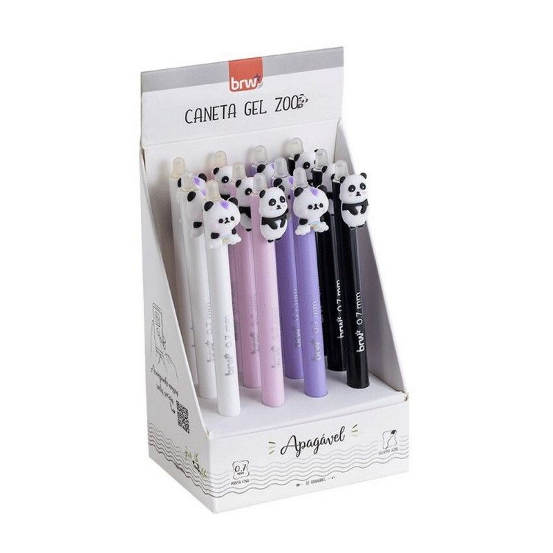 CAN ESFEROGRÁFICA GEL 0.7 APAGAVEL ZOO BRW - CA0211 - CAIXA COM 12 UNIDADES
