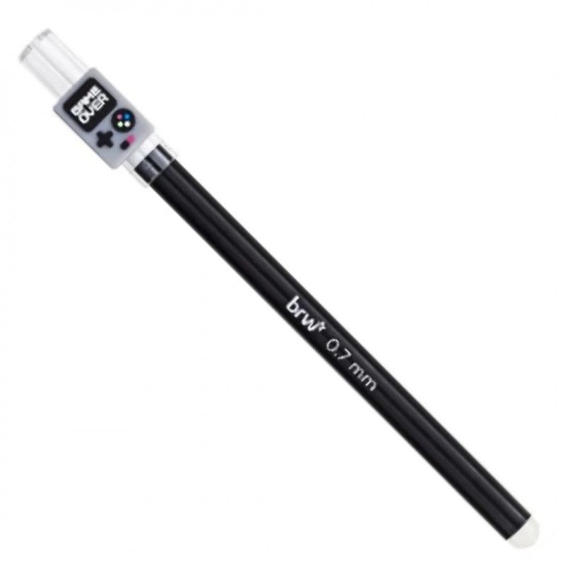 CANETA ESFEROGRAFICA GEL 0.7 APAGAVEL GAMER BRW - REF. CA0214 - CAIXA COM 12 UNIDADES