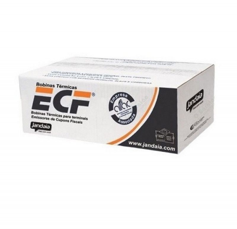 BOBINA 57MMX40 TERMICA BRANCA JANDAIA - 01726 - CAIXA COM 30 UNIDADES