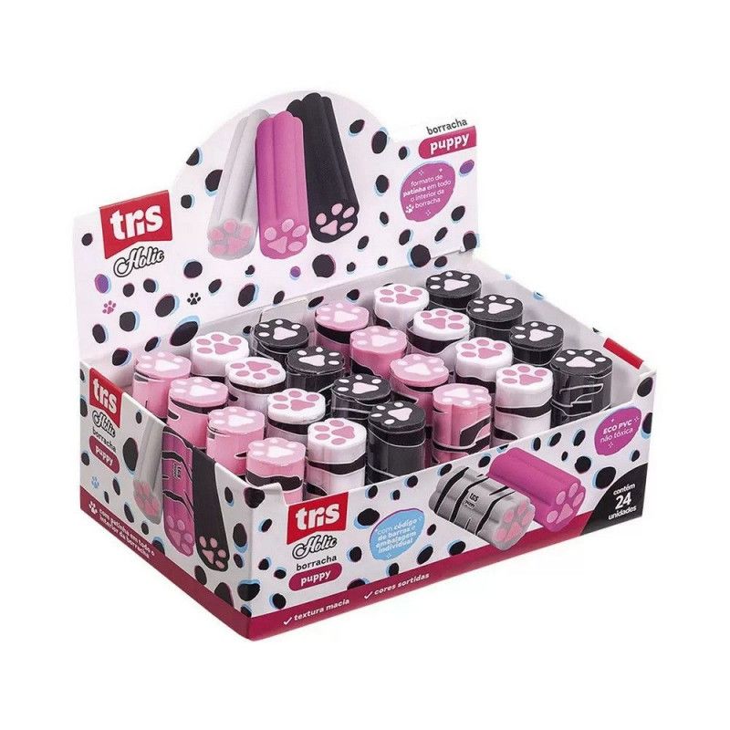 BORRACHA HOLIC PETS TRIS - REF. 902474 - CAIXA COM 24 UNIDADES