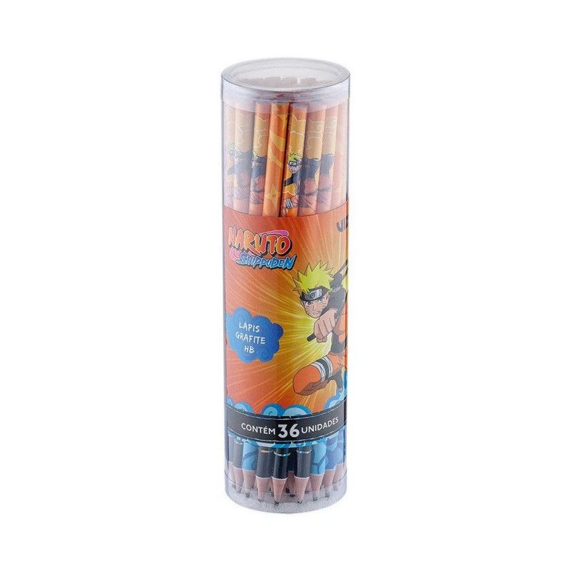 LAPIS PRETO NARUTO TRIS - REF. 609980 - PACOTE COM 36 UNIDADES SORTIDAS
