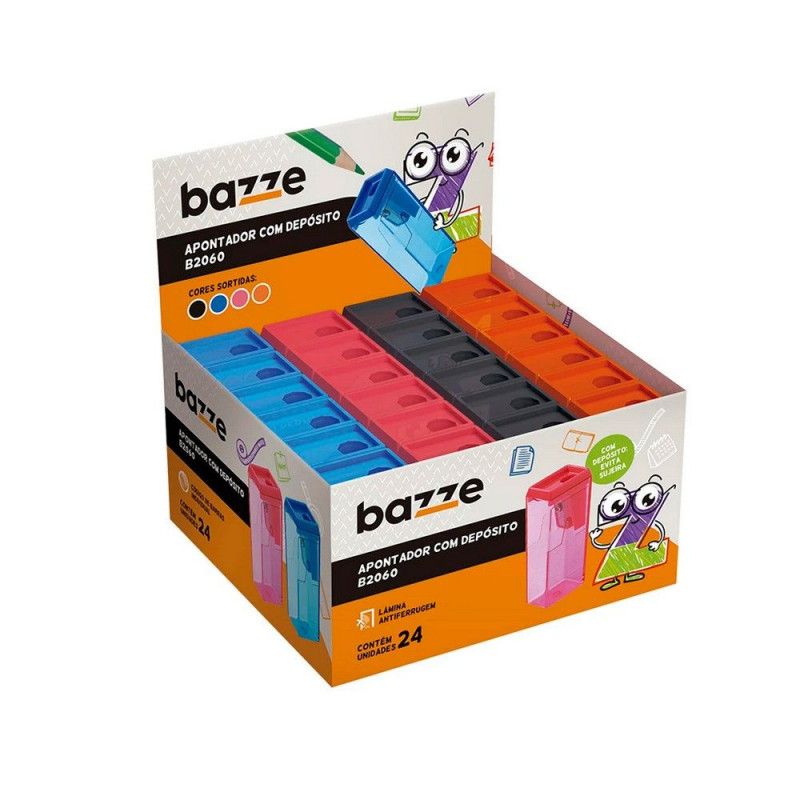 APONTADOR COM DEPOSITO BAZZE - REF. B2060 - CAIXA COM 24 UNIDADES