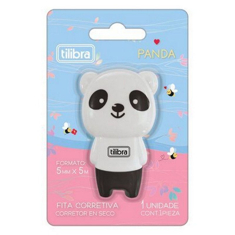 CORRETIVO FITA 5MMX5M PANDA TILIBRA - 34657 - CAIXA COM 24 UNIDADES