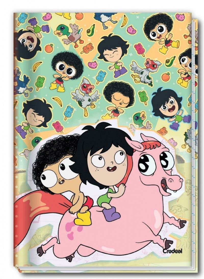 CADERNO BROCHURAO CAPA DURA 80FL IRMAO DO JOREL CREDEAL - REF. 281956 - PACOTE COM 5 UNIDADES