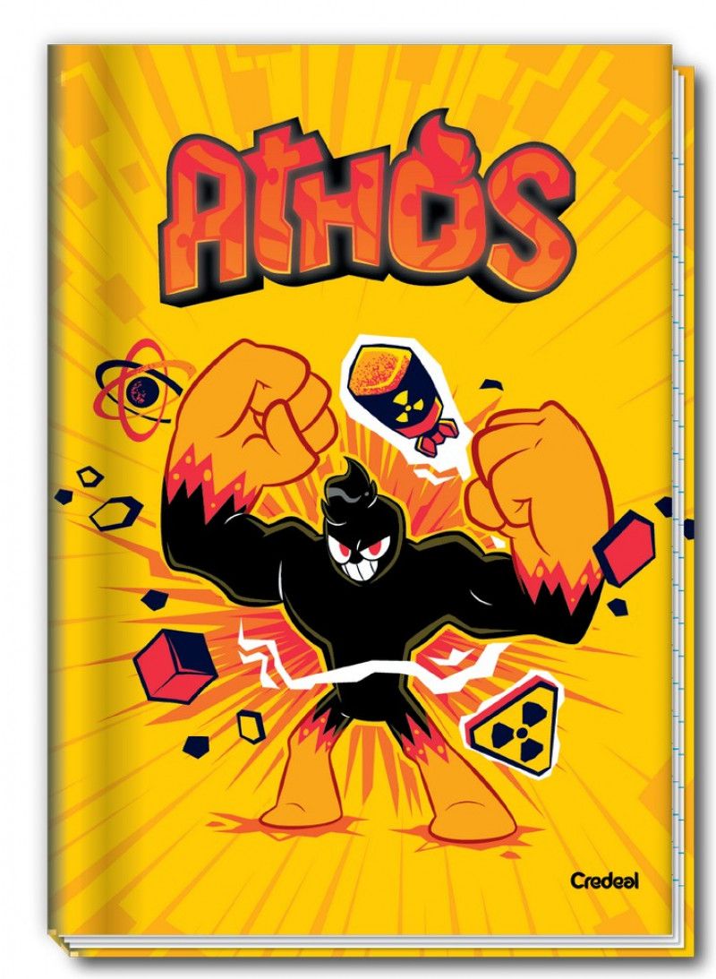 CADERNO BROCHURAO CAPA DURA 80FL ATHOS E PROBLEMS CREDEAL - REF. 281314 - PACOTE COM 5 UNIDADES