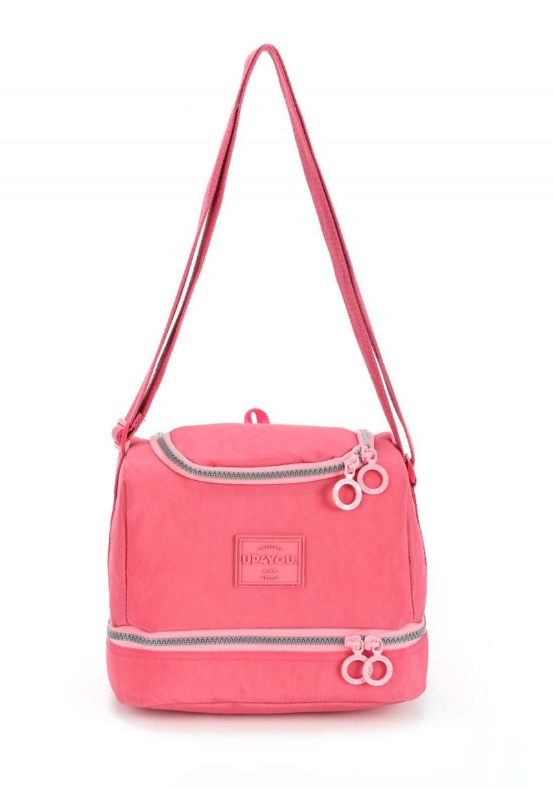 LANCHEIRA COM ALCA CRINKLE SALMAO LUXCEL - REF. LA47153UP-SM - 1 UNIDADE