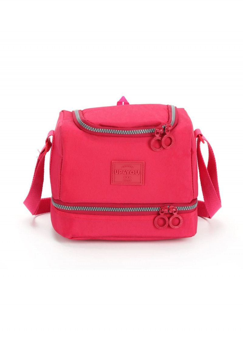 LANCHEIRA COM ALCA CRINKLE PINK LUXCEL - REF. LA47153UP-PK - 1 UNIDADE