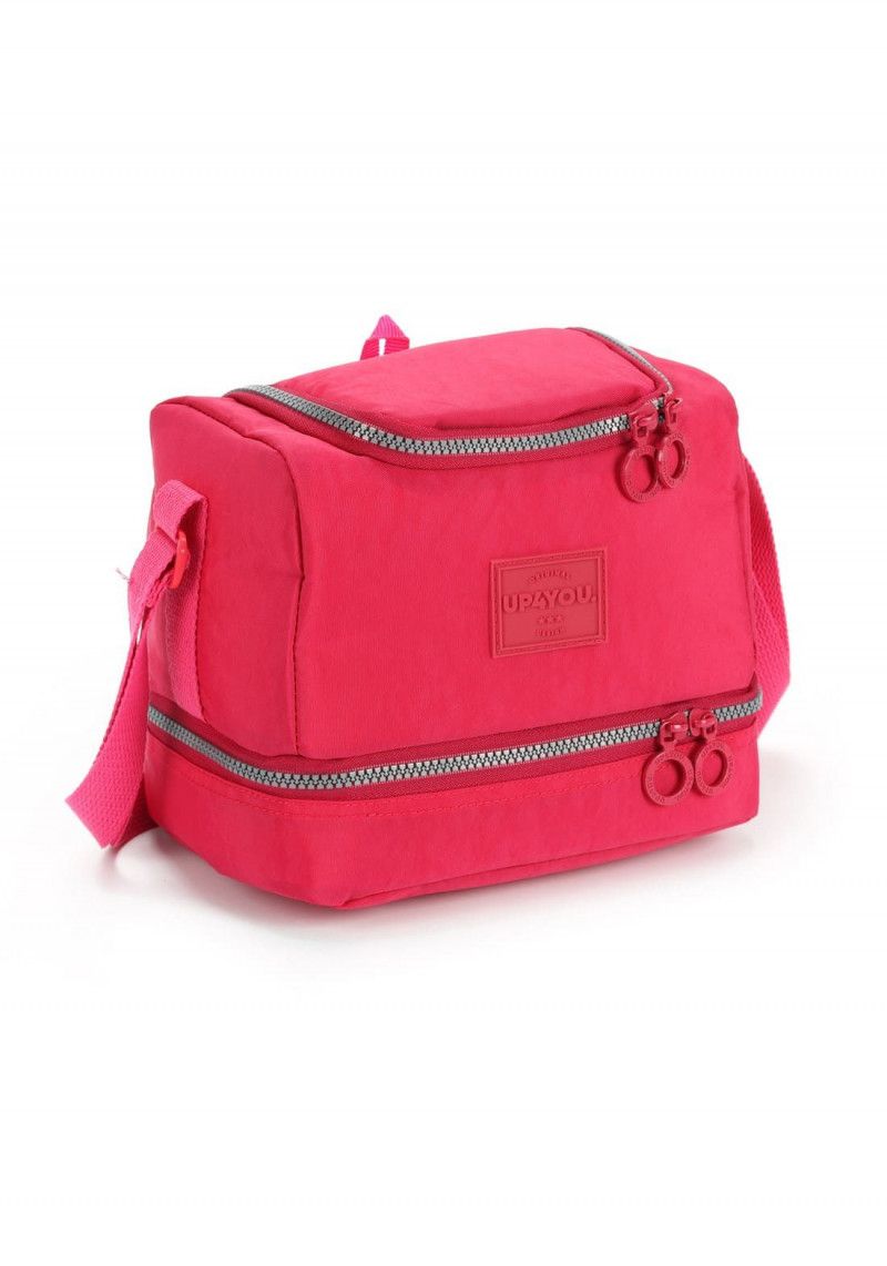 LANCHEIRA COM ALCA CRINKLE PINK LUXCEL - REF. LA47153UP-PK - 1 UNIDADE
