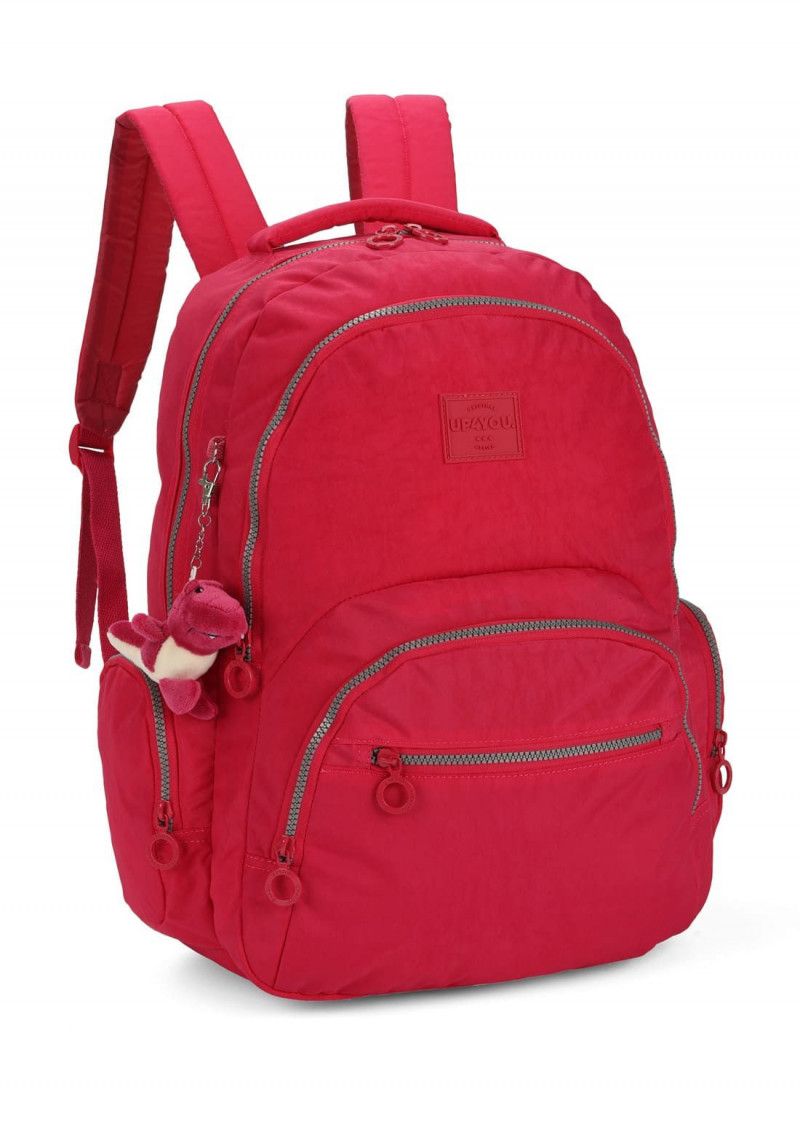 MOCHILA DE COSTAS CRINKLE PINK LUXCEL - REF. MJ47156UP-PK - 1 UNIDADE