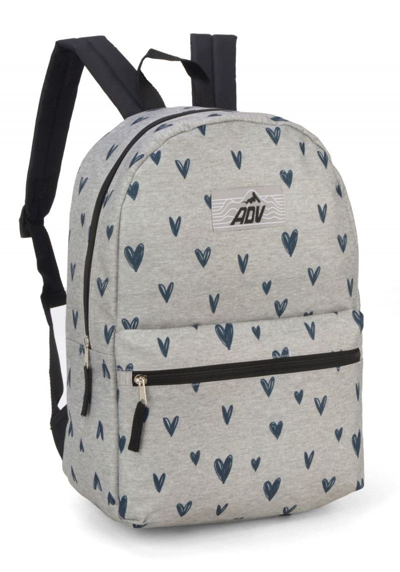 MOCHILA DE COSTAS ADV CORACAO CINZA LUXCEL - REF. MS47322AV-CZ - 1 UNIDADE