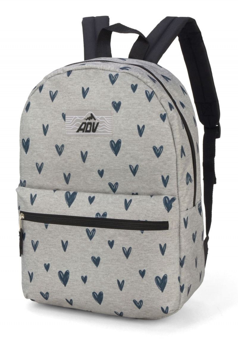 MOCHILA DE COSTAS ADV CORACAO CINZA LUXCEL - REF. MS47322AV-CZ - 1 UNIDADE