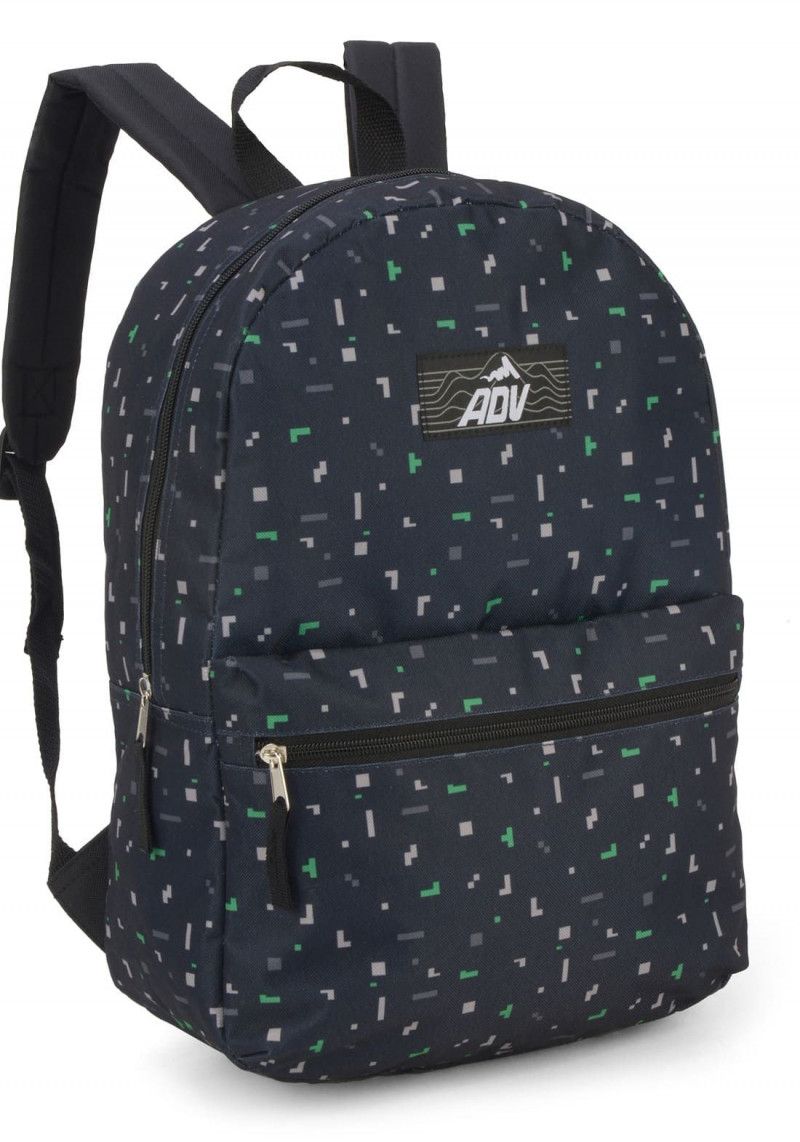 MOCHILA DE COSTAS ADV ESTAMPADA PRETO LUXCEL - REF. MS47323AV-PTO - 1 UNIDADE