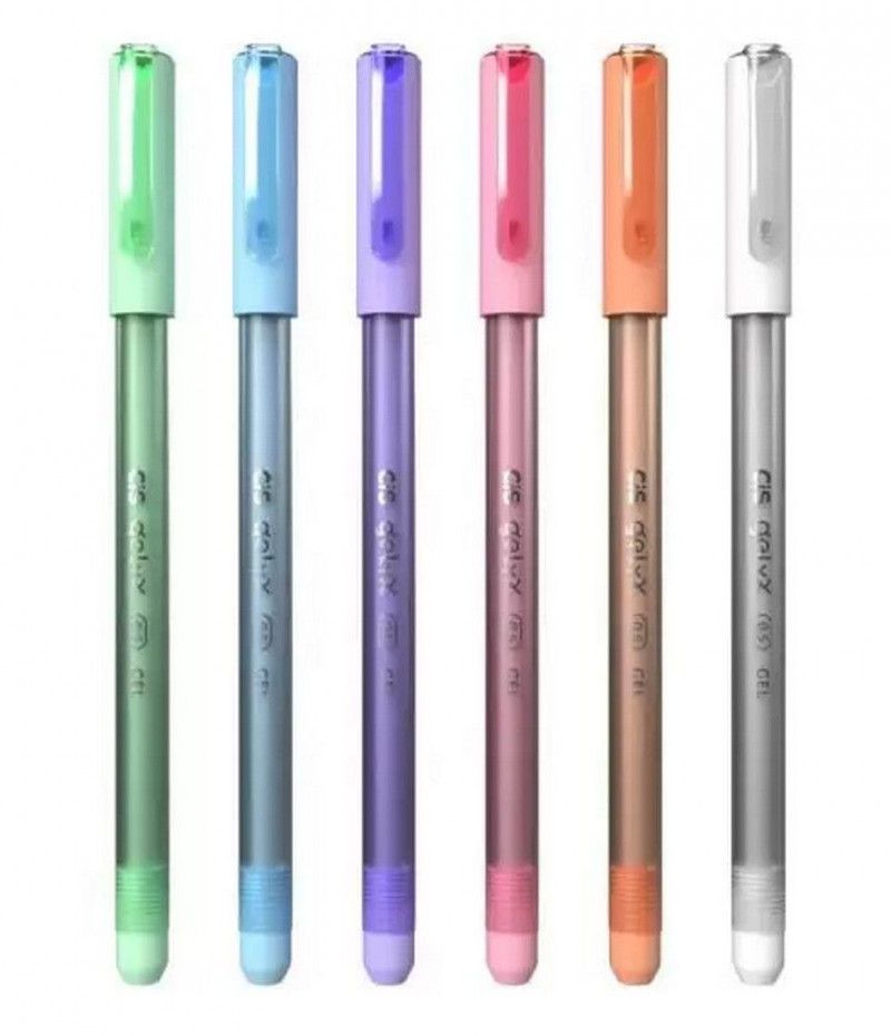 CANETA CIS GELYX 0.8 MM ESTOJO COM 6 PASTEL - REF. 5.7117 - 1 UNIDADE