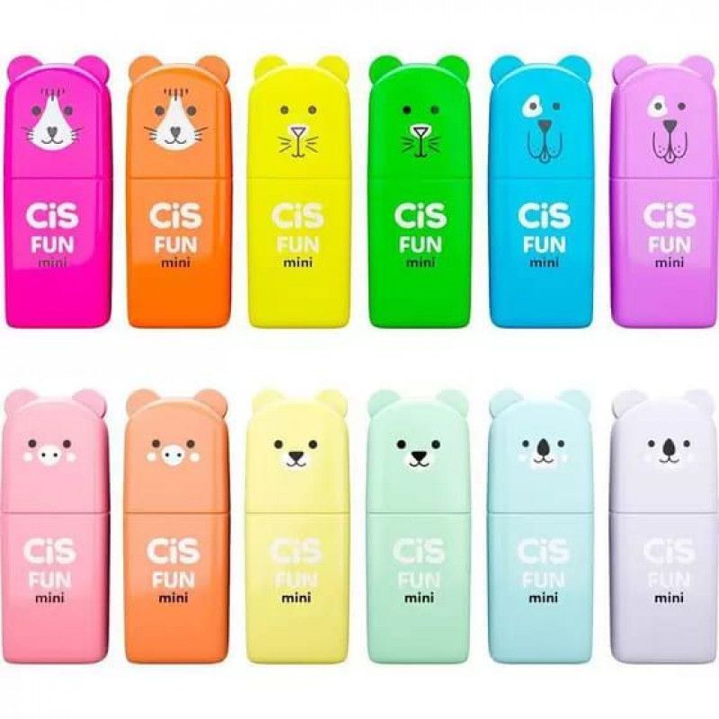 PINCEL MARCA TEXTO FUN MINI NEON/PASEL CIS - REF. 5.7167 - CAIXA COM 36 UNIDADES