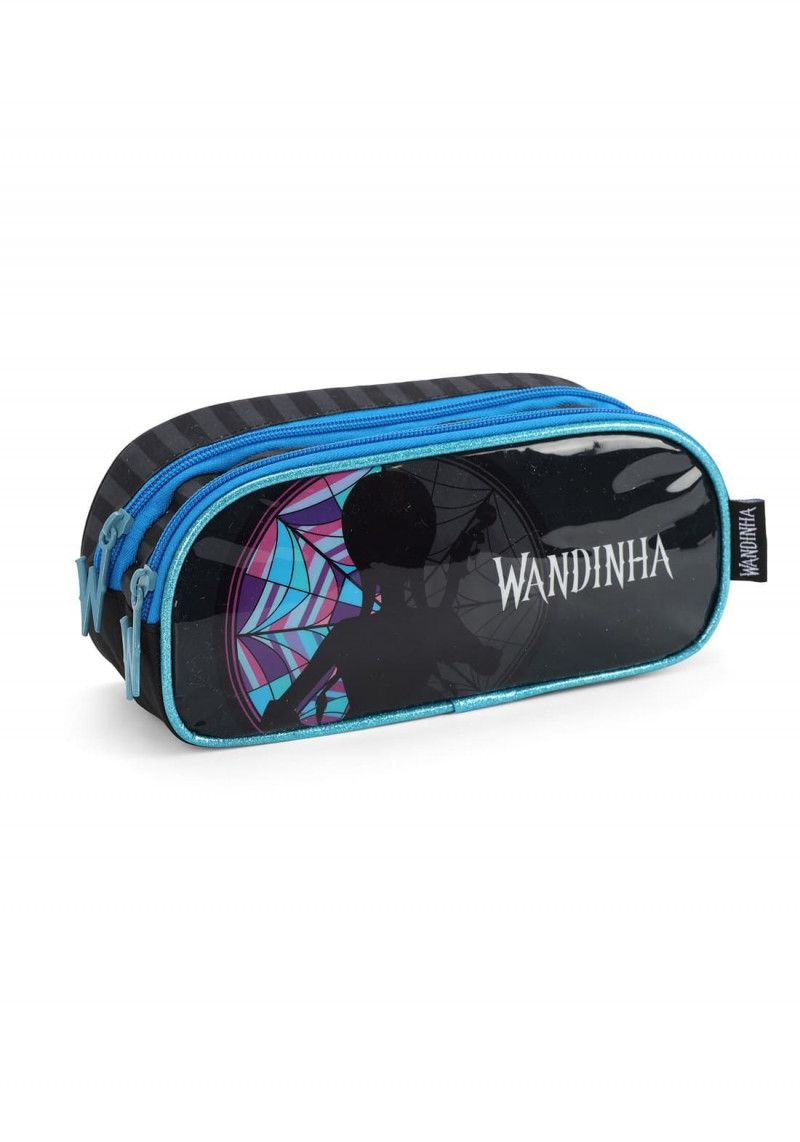 ESTOJO DUPLO WANDINHA PRETO LUXCEL - REF. EI39845WD-PTO - 1 UNIDADE