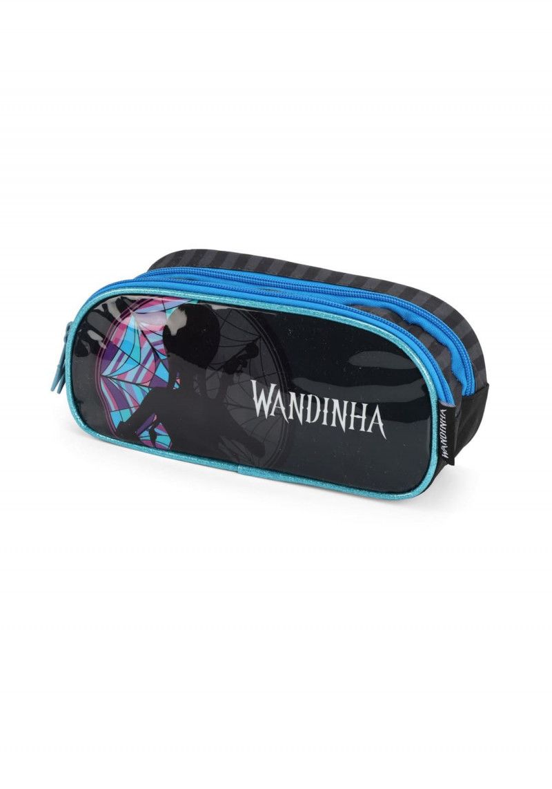 ESTOJO DUPLO WANDINHA PRETO LUXCEL - REF. EI39845WD-PTO - 1 UNIDADE