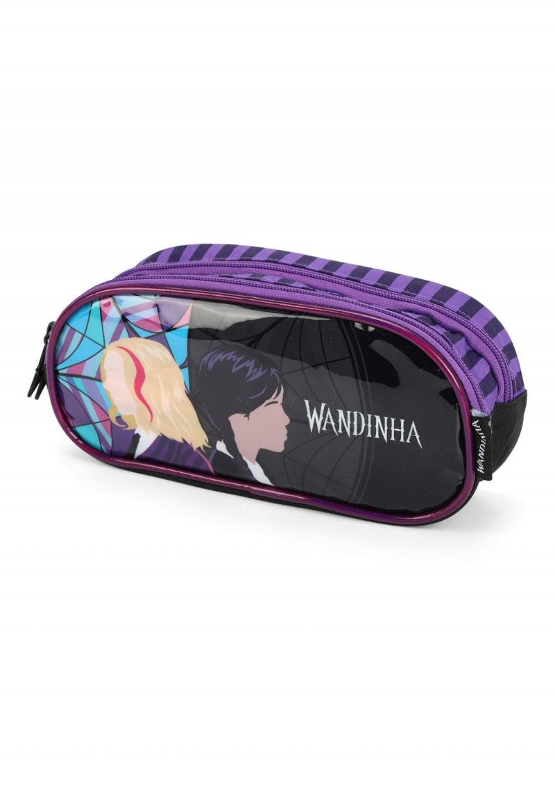 ESTOJO DUPLO WANDINHA ROXO LUXCEL - REF. EI39845WD-RX - 1 UNIDADE