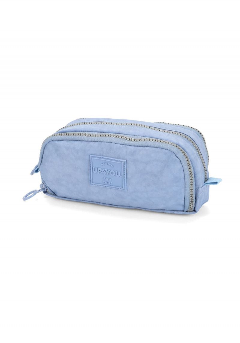 ESTOJO TRIPLO CRINKLE AZUL LUXCEL - REF. ET47160UP-AZ - 1 UNIDADE