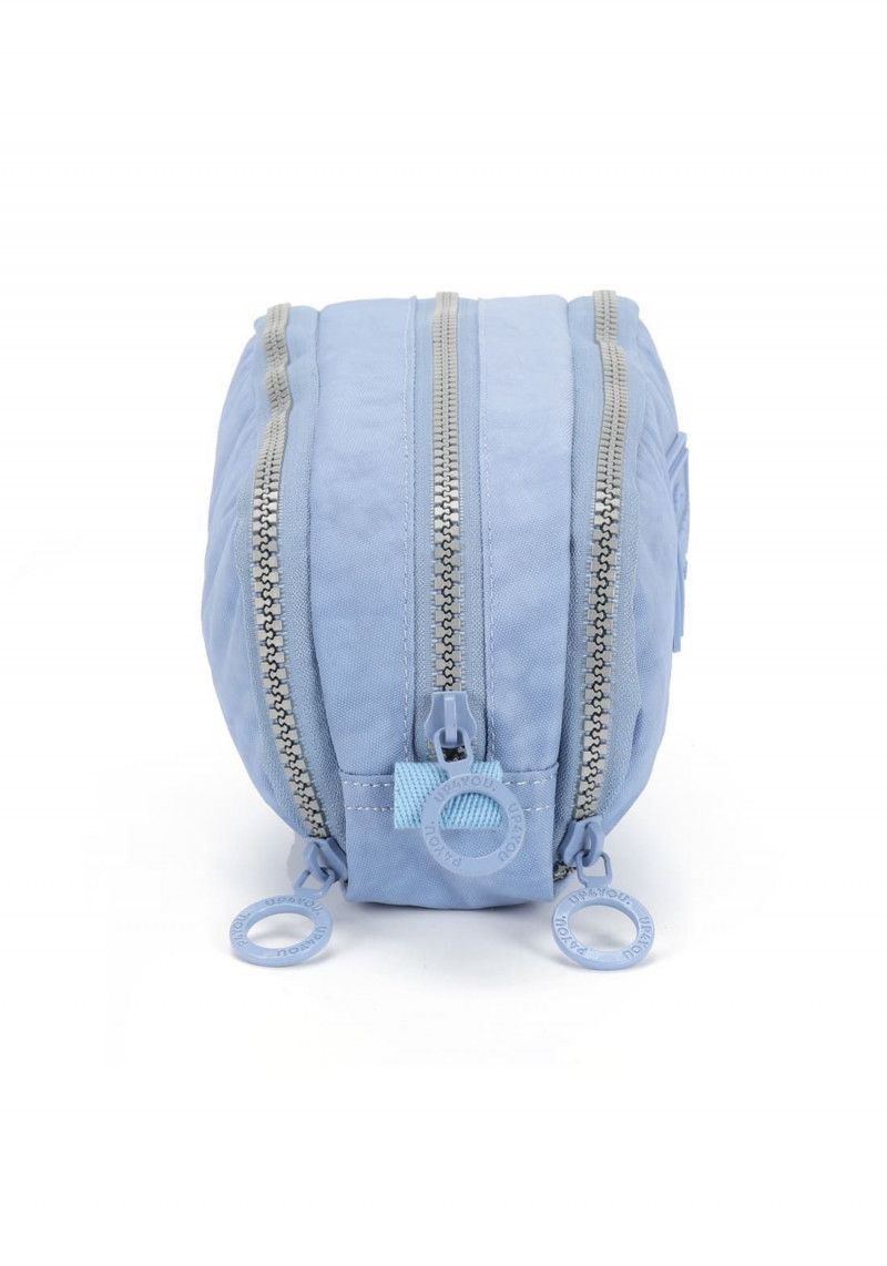 ESTOJO TRIPLO CRINKLE AZUL LUXCEL - REF. ET47160UP-AZ - 1 UNIDADE