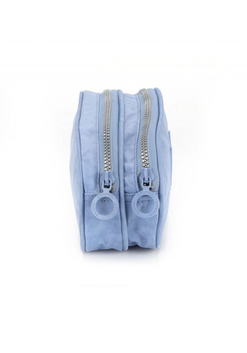 ESTOJO DUPLO CRINKLE AZUL LUXCEL - REF. ET47159UP-AZ - 1 UNIDADE