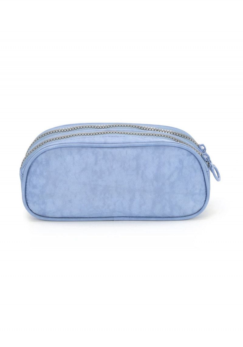 ESTOJO DUPLO CRINKLE AZUL LUXCEL - REF. ET47159UP-AZ - 1 UNIDADE