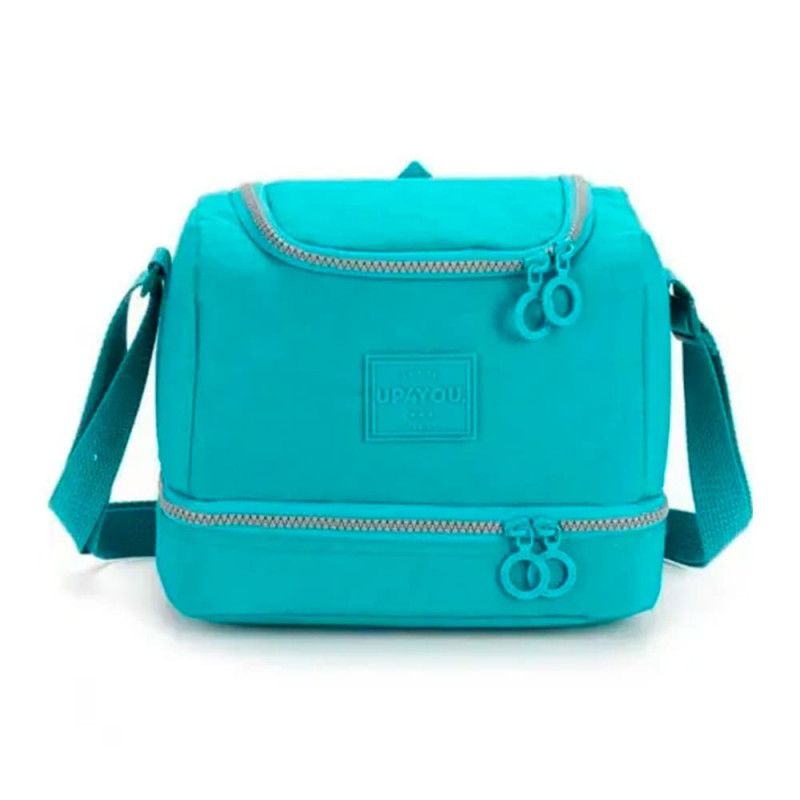 LANCHEIRA COM ALCA CRINKLE VERDE LUXCEL - REF. LA47153UP-VD - 1 UNIDADE