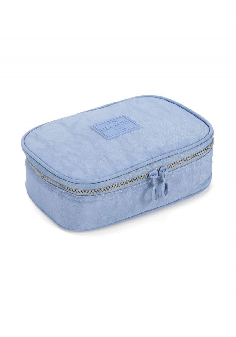 ESTOJO BOX CRINKLE AZUL LUXCEL - REF. ET47161UP-AZ - 1 UNIDADE
