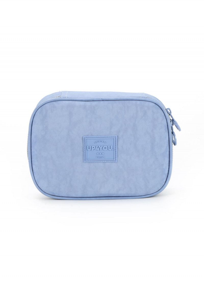 ESTOJO BOX CRINKLE AZUL LUXCEL - REF. ET47161UP-AZ - 1 UNIDADE