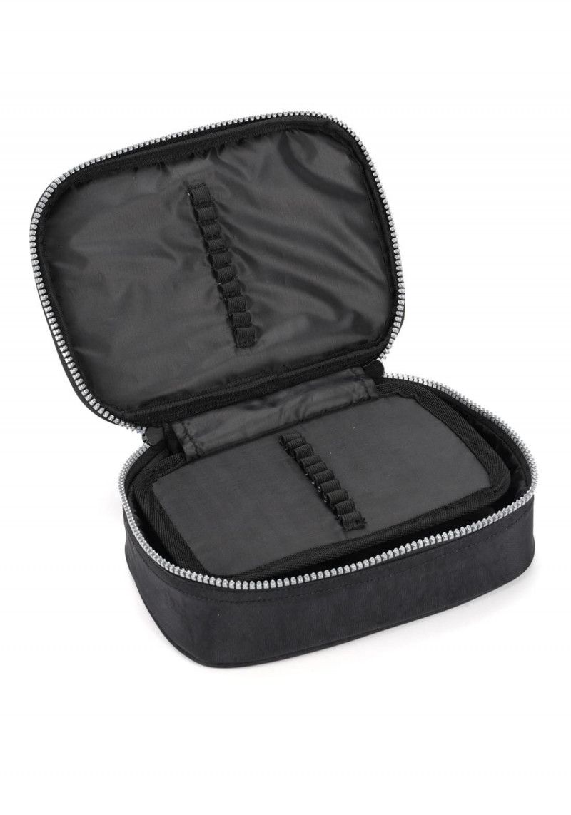 ESTOJO BOX CRINKLE PRETO LUXCEL - REF. ET47161UP-PTO - 1 UNIDADE