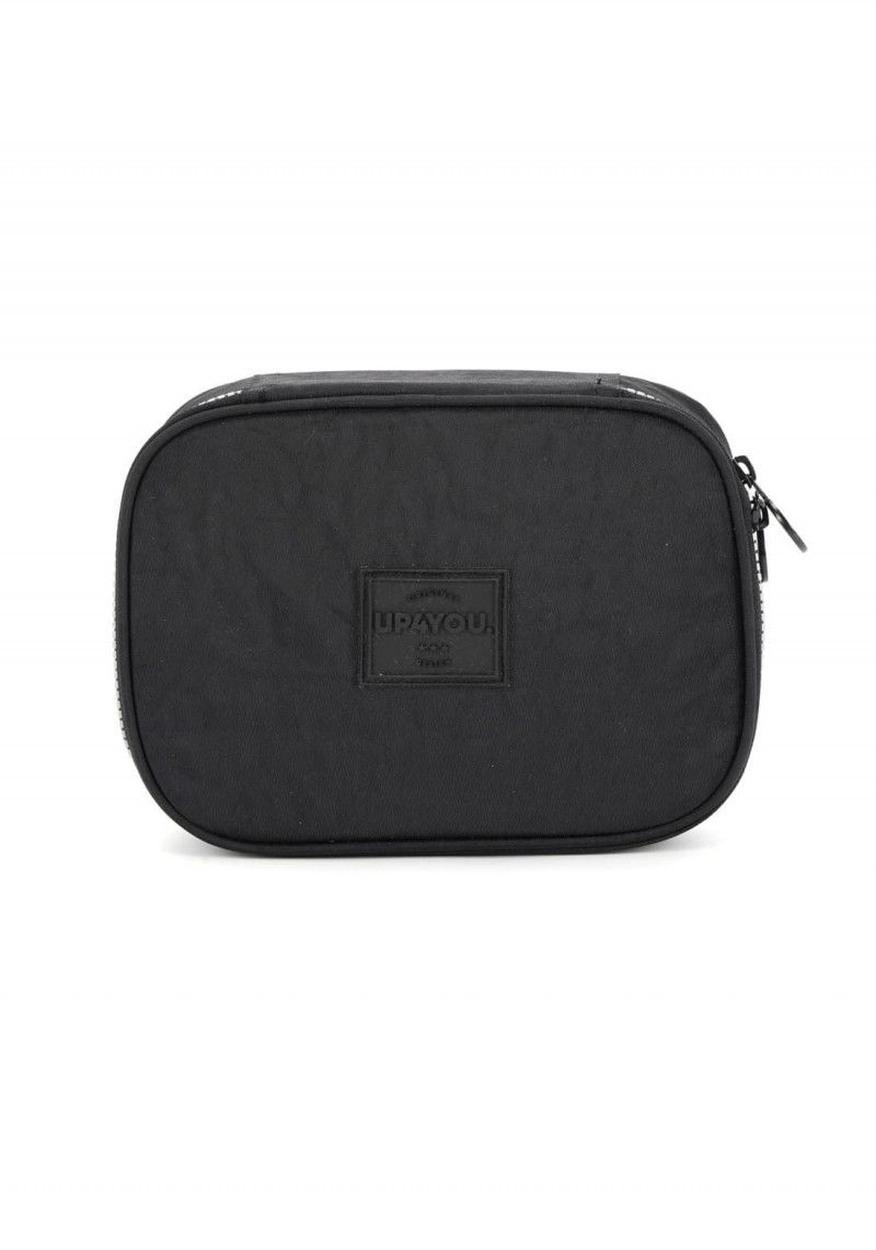 ESTOJO BOX CRINKLE PRETO LUXCEL - REF. ET47161UP-PTO - 1 UNIDADE