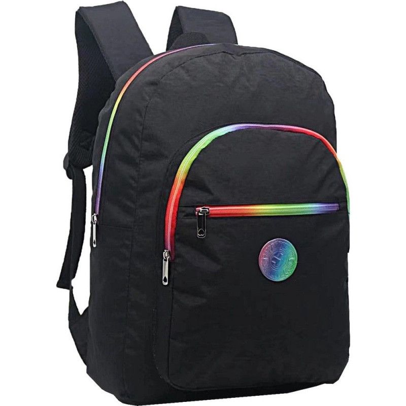 MOCHILA DE COSTAS NYLON BASICS PRETO YEPP - REF. MB13095 - 1 UNIDADE