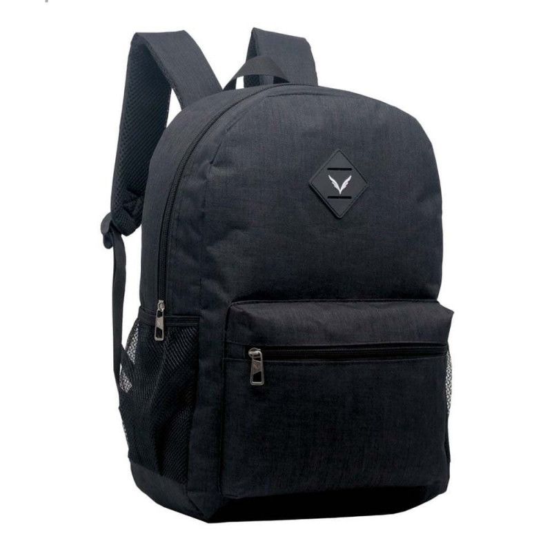 MOCHILA DE COSTAS JUVENIL POLIESTER PRETO YEPP - REF. MM9148 - 1  UNIDADE
