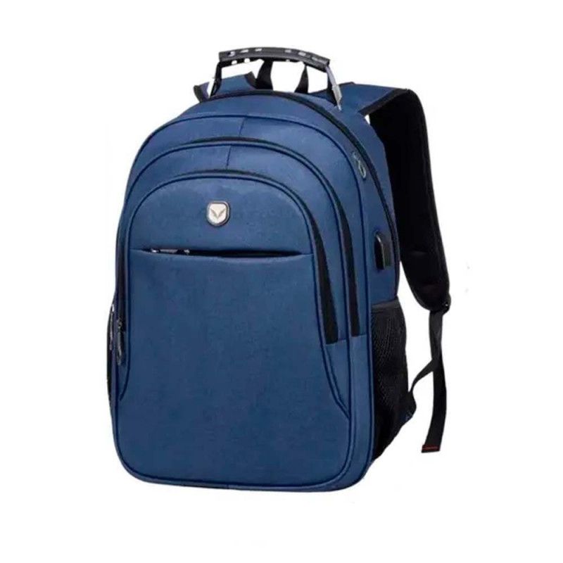 MOCHILA DE COSTAS MASCULINA COM CABO DE ACO AZUL YEPP - 1 UNIDADE