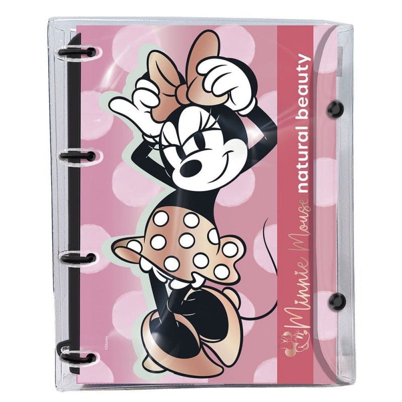 FICHARIO UNIVERSITARIO 4 ARGOLAS 192 FOLHAS MINNIE DAC - REF. 4201 - 1 UNIDADE