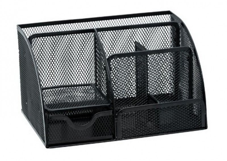 ORGANIZADOR ARAMADO 6 COMPARTIMENTOS COM GAVETA BRW - REF. OR5151 PTO - 1 UNIDADE